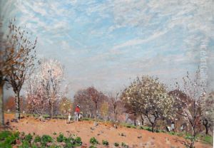 Apple Trees in flower at Louveciennes Apple Trees in flower at Louveciennes