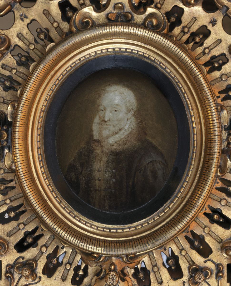 Miniatuurportret van Christoffel Plantin Oil Painting by Jan Maurits Quinkhard