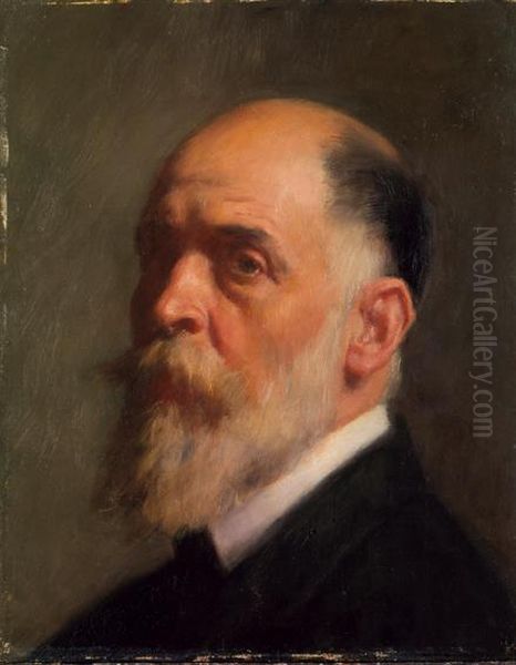 Self-portrait Oil Painting by Joao Marques de Oliveira