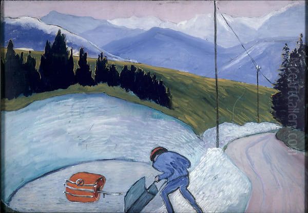 Die Steingrube Oil Painting by Marianne von Werefkin