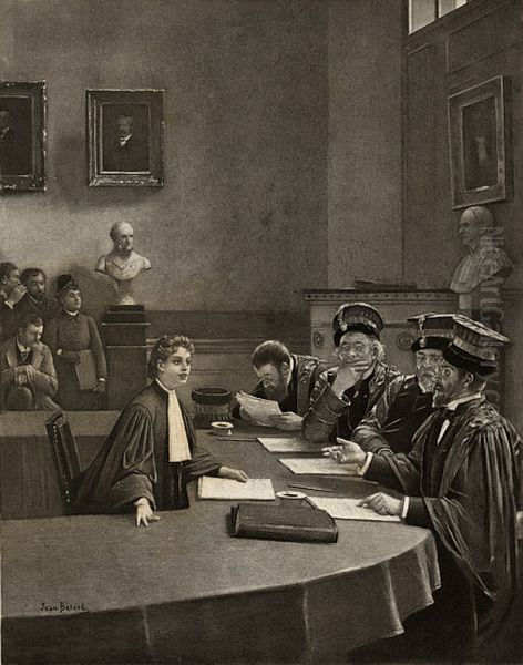 These de Elizabeth Garrett Anderson Oil Painting by Jean Beraud