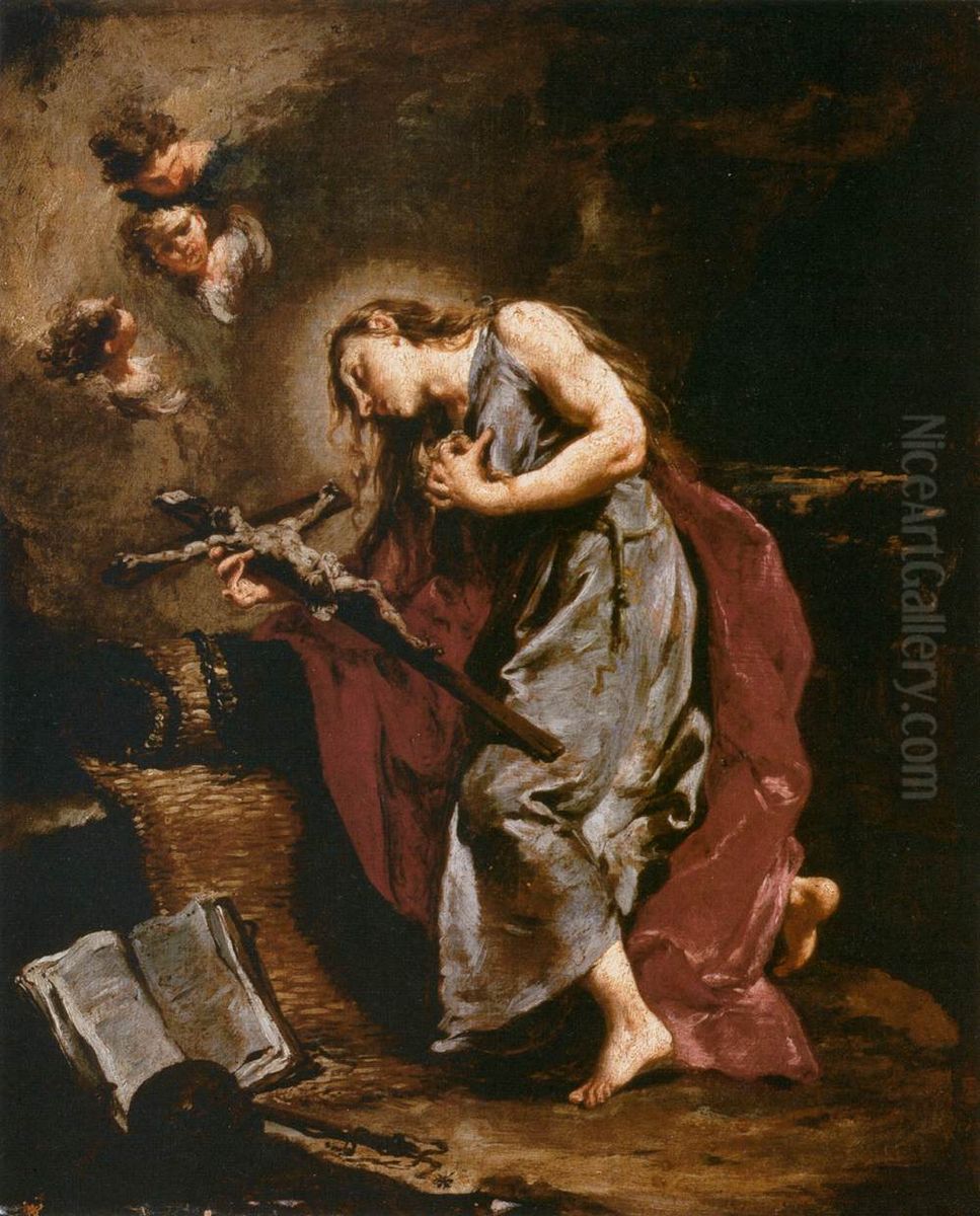 The Penitent Magdalene Oil Painting by Giambattista Pittoni