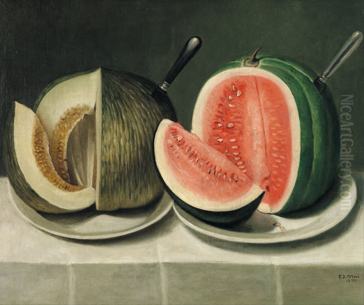 Melons Oil Painting by unknown