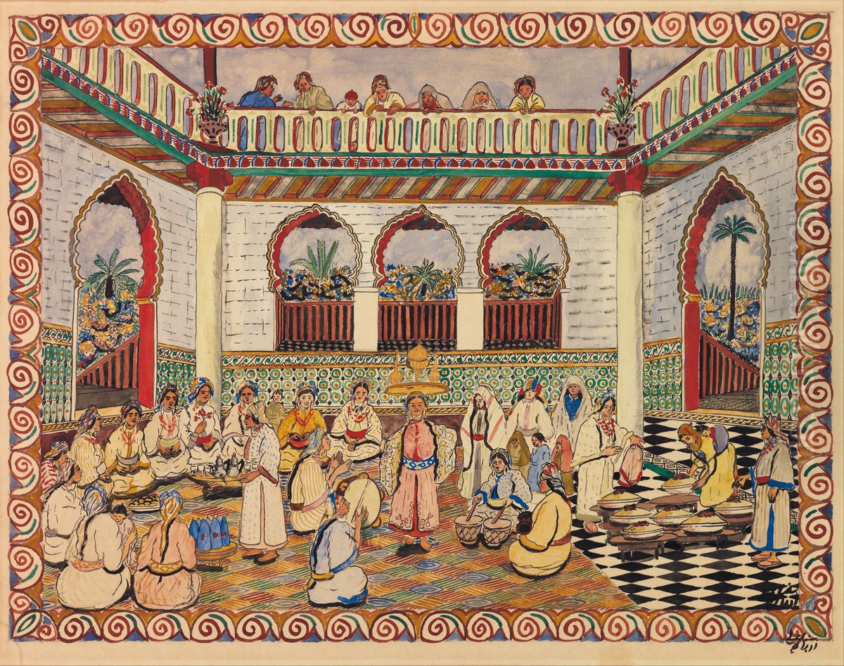 Festival Scene Oil Painting by unknown