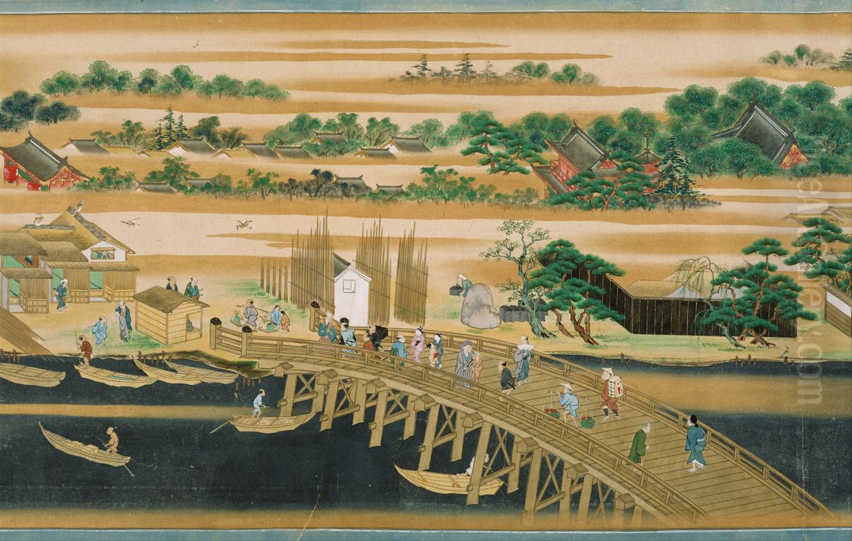 『ri ben yu: yu tian chuan ming suo tu juan』 Oil Painting by unknown