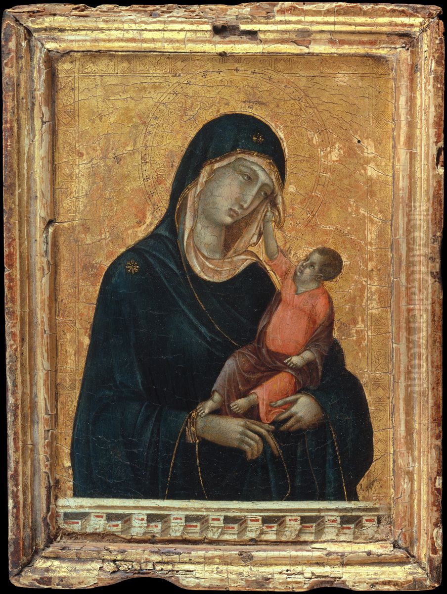 Madonna and Child Oil Painting by Duccio Di Buoninsegna