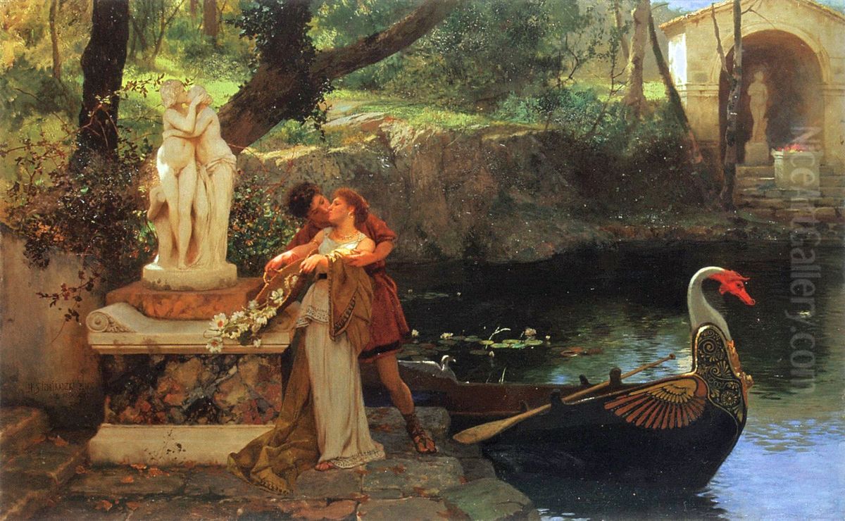 Following the Gods Oil Painting by Henryk Siemiradzki