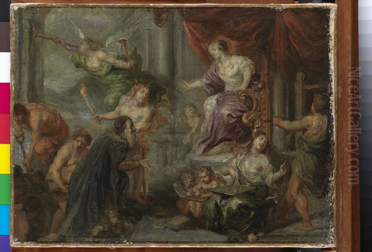 Labore et Constantia Oil Painting by Theodoor Boeyermans