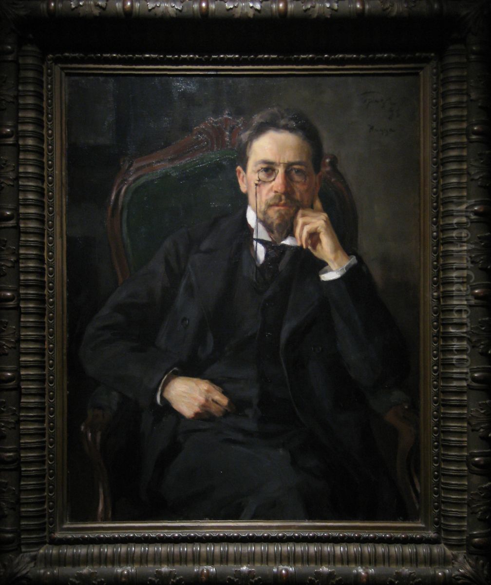 Anton Chekhov Oil Painting by Osip Braz