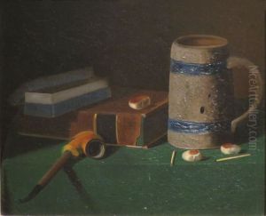 Mug, Book, Smoking Materials and Crackers