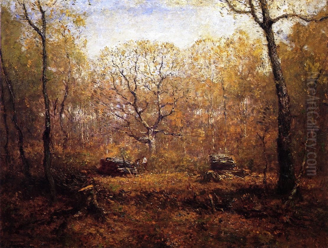 The Woodcutters Oil Painting by Henry Ward Ranger