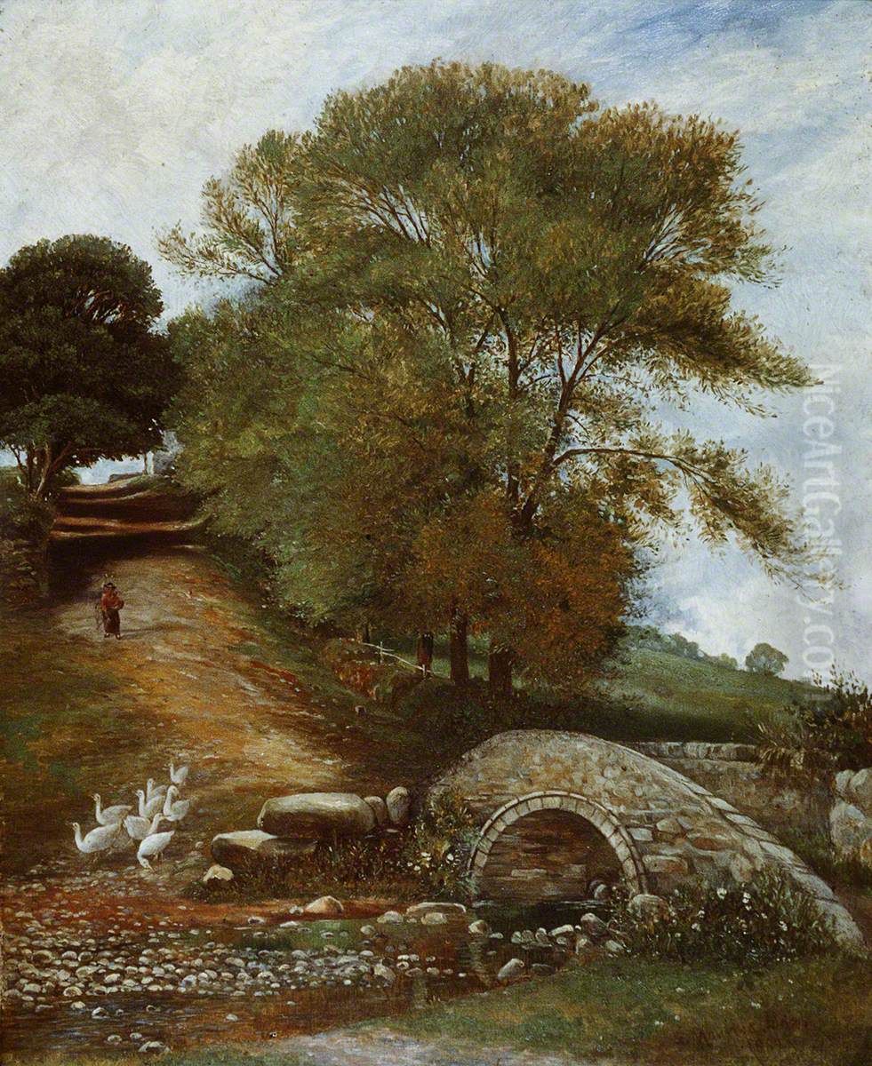 Maesincla Road, near Caernarvon Oil Painting by Samuel Maurice Jones
