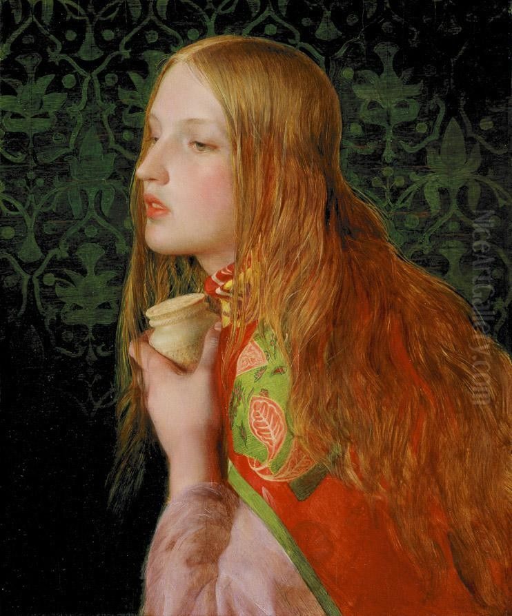 Mary Magdalene Oil Painting by Frederick Sandys