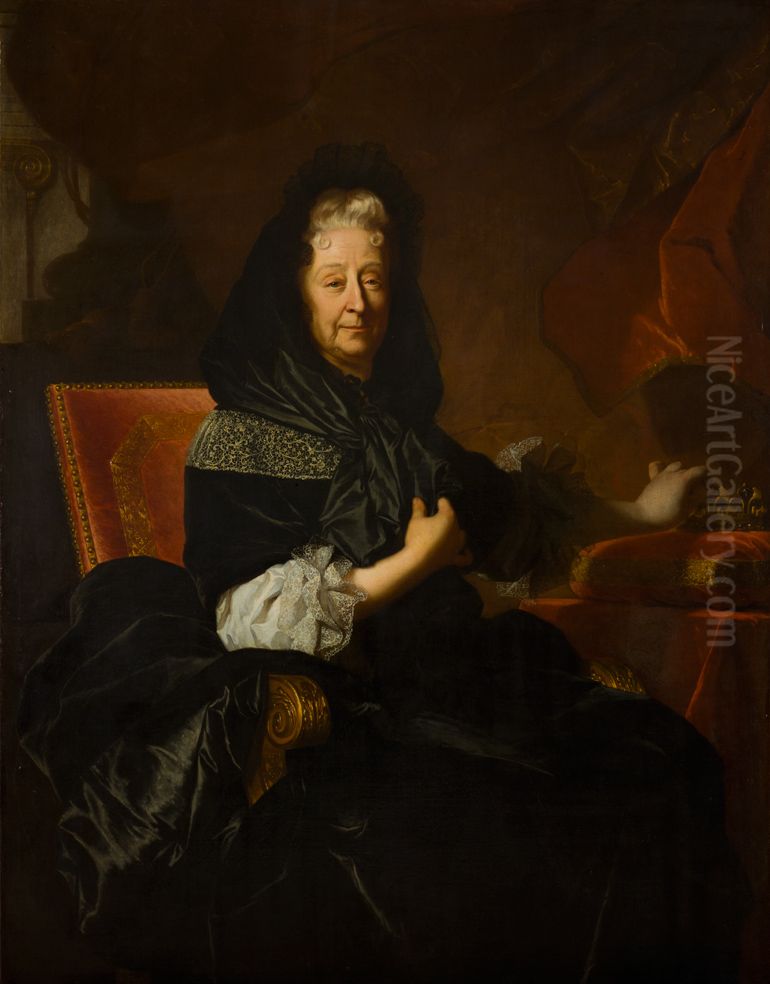 Maria van Orleans Oil Painting by Hyacinthe Rigaud