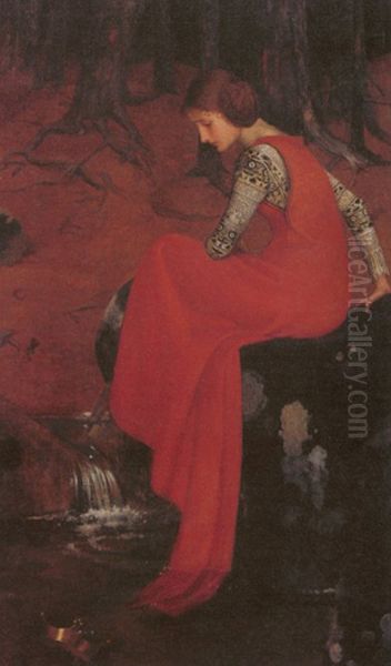 Melisande Oil Painting by Marianne Stokes