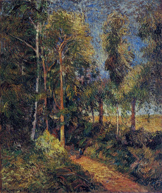 Chemin dans la hetraie, ou La Lisiere de la foret I Oil Painting by Paul Gauguin