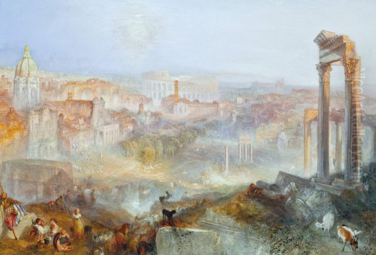 Modern Rome - Campo Vacino Oil Painting by J. M. W. Turner