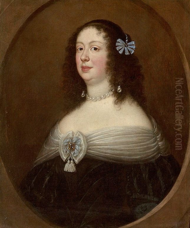 Portrait of Archduchess Anna de' Medici (1616-1676). Oil Painting by Justus Sustermans