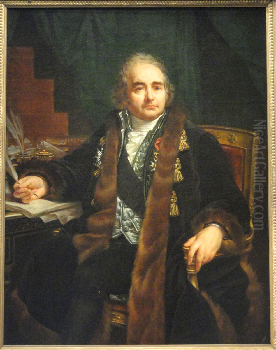 Jean-Antoine Chaptal Oil Painting by Antoine-Jean Gros