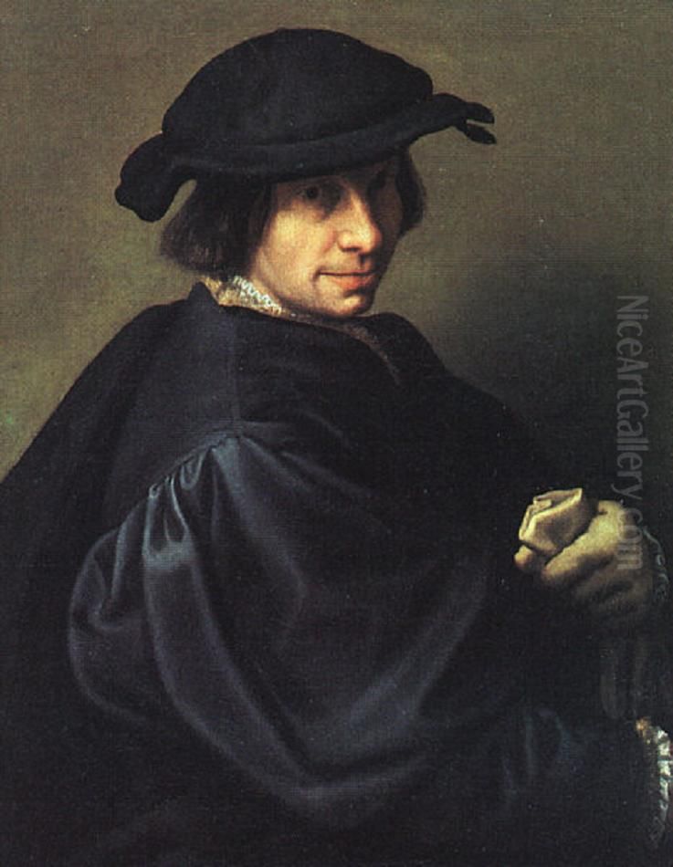 Portrait of Galeazzo Campi, the Artist's Father Oil Painting by Giulio Campi