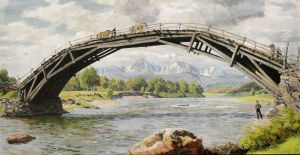 The bridge and the mountains