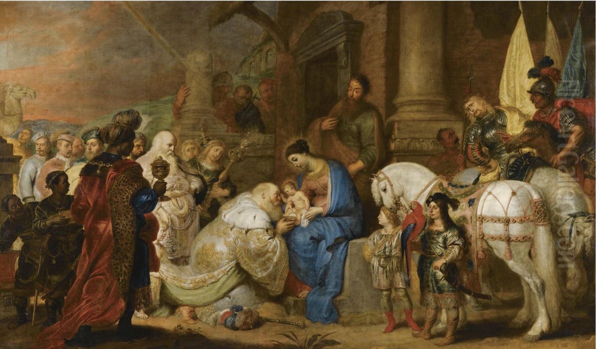 Adoration of the Magi Oil Painting by Cornelis De Vos