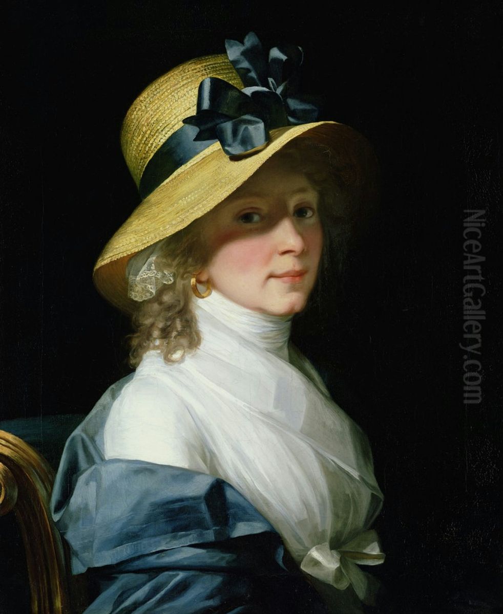 Portrait ofElisabeth Hudtwalcker Oil Painting by Jean-Laurent Mosnier