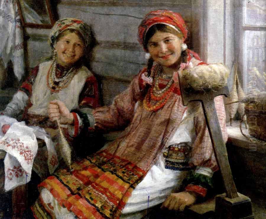 <<Vazodemaso. Algat.>> Oil Painting by Fedot Sychkov