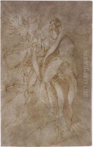 Study for St John the Evangelist and an Angel