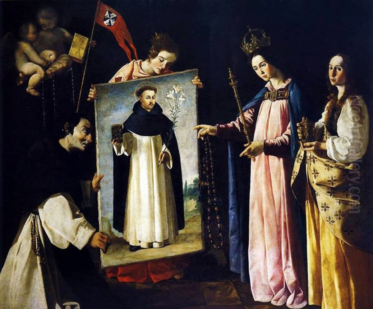 Saint Dominic in Soriano Oil Painting by Francisco De Zurbaran