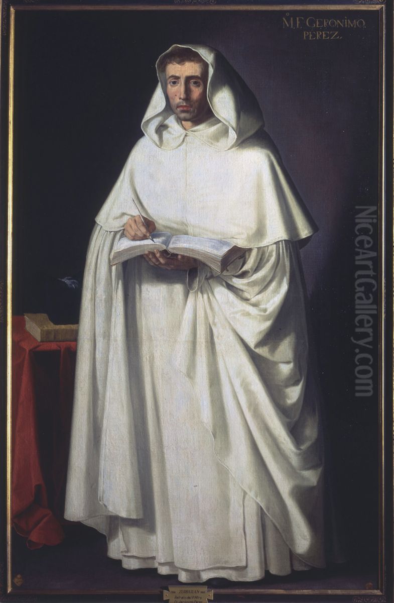 Friar Jeronimo Perez Oil Painting by Francisco De Zurbaran