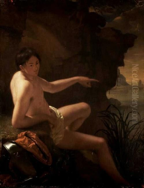 Nackter Krieger Oil Painting by Godfried Schalcken
