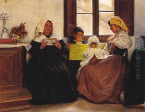 Italiensk Familiescene.