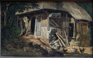 Normandy thatched cottage, Old Trouville