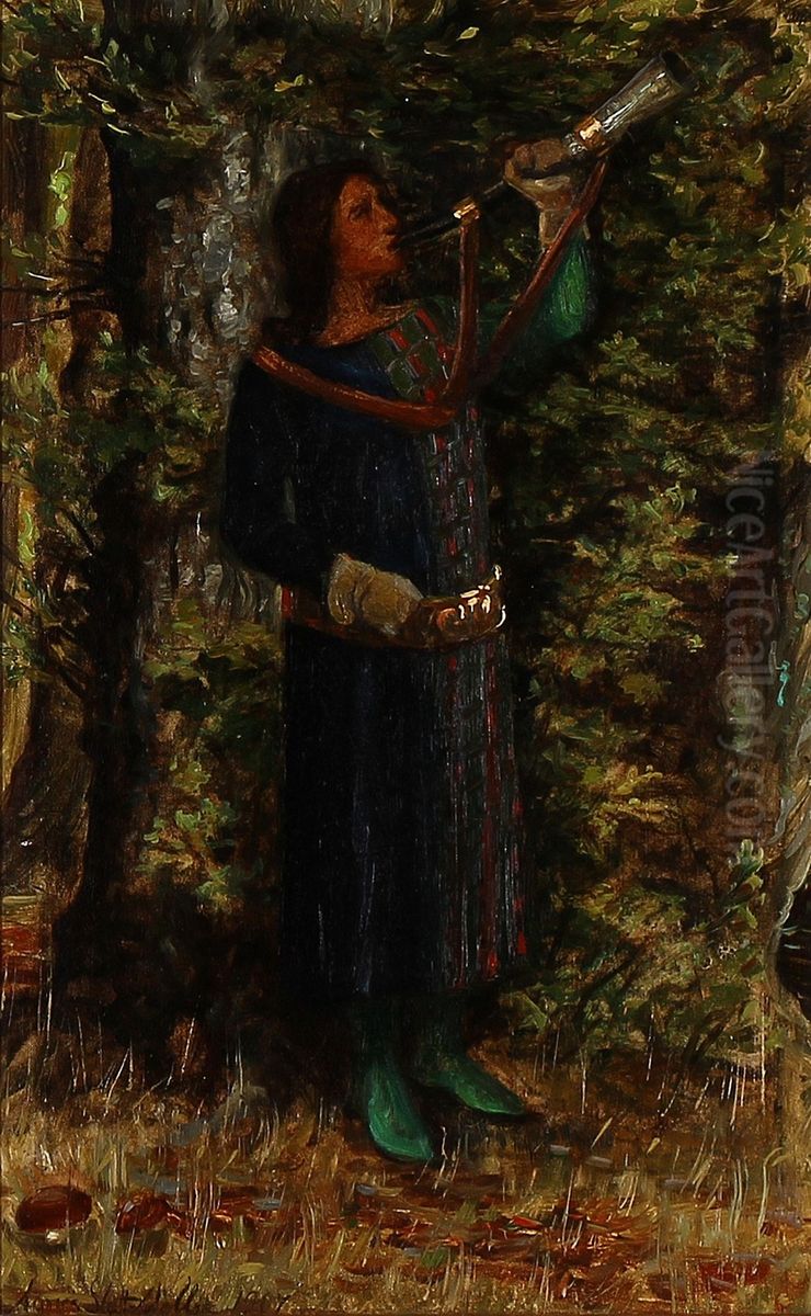 Tristan Oil Painting by Agnes Slott-Mrller