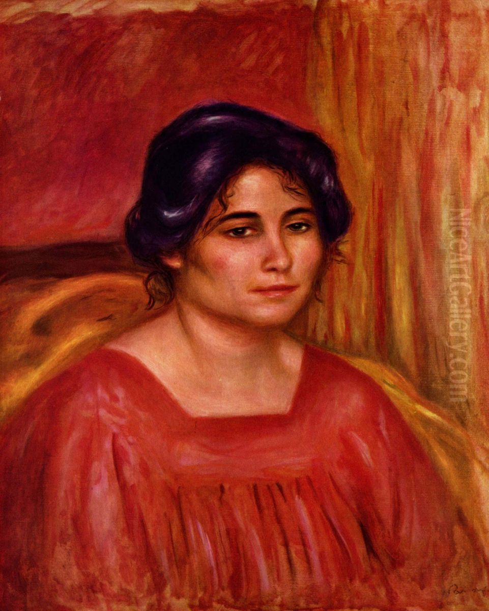Gabrielle in roter Bluse Oil Painting by Pierre Auguste Renoir