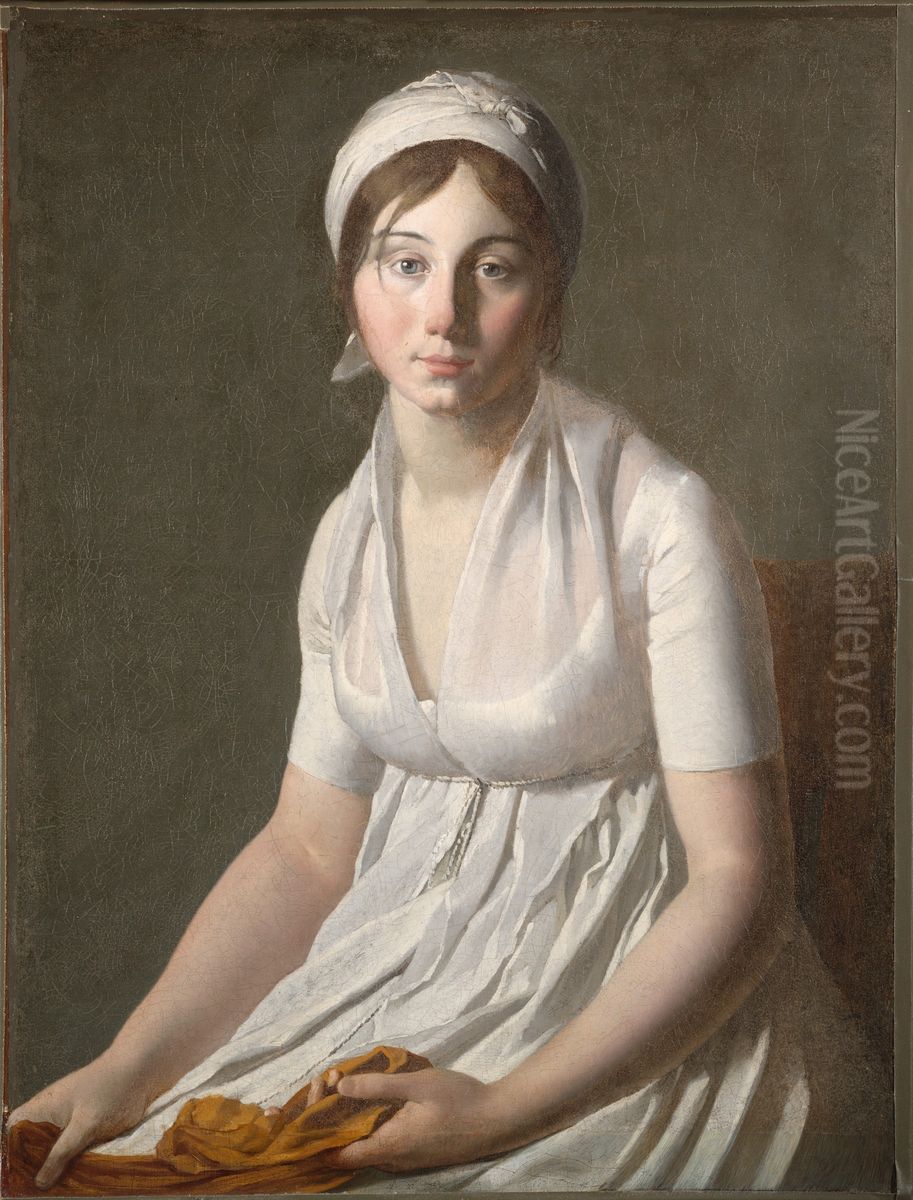 Portrait of a Young Woman Oil Painting by Jacques-Louis David