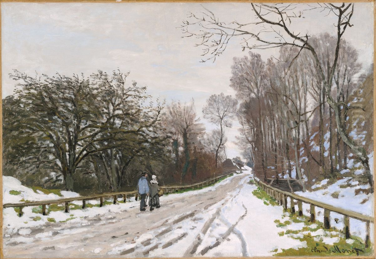 Road toward the Farm Saint-Simeon, Honfleur Oil Painting by Claude Oscar Monet