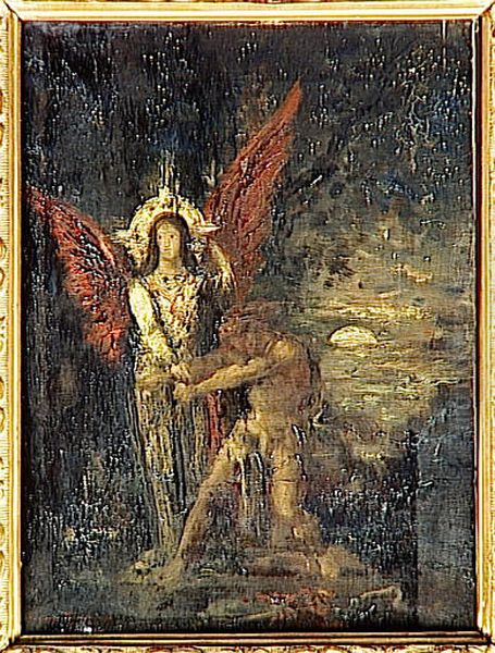 Jacob and the Angel Oil Painting by Gustave Moreau