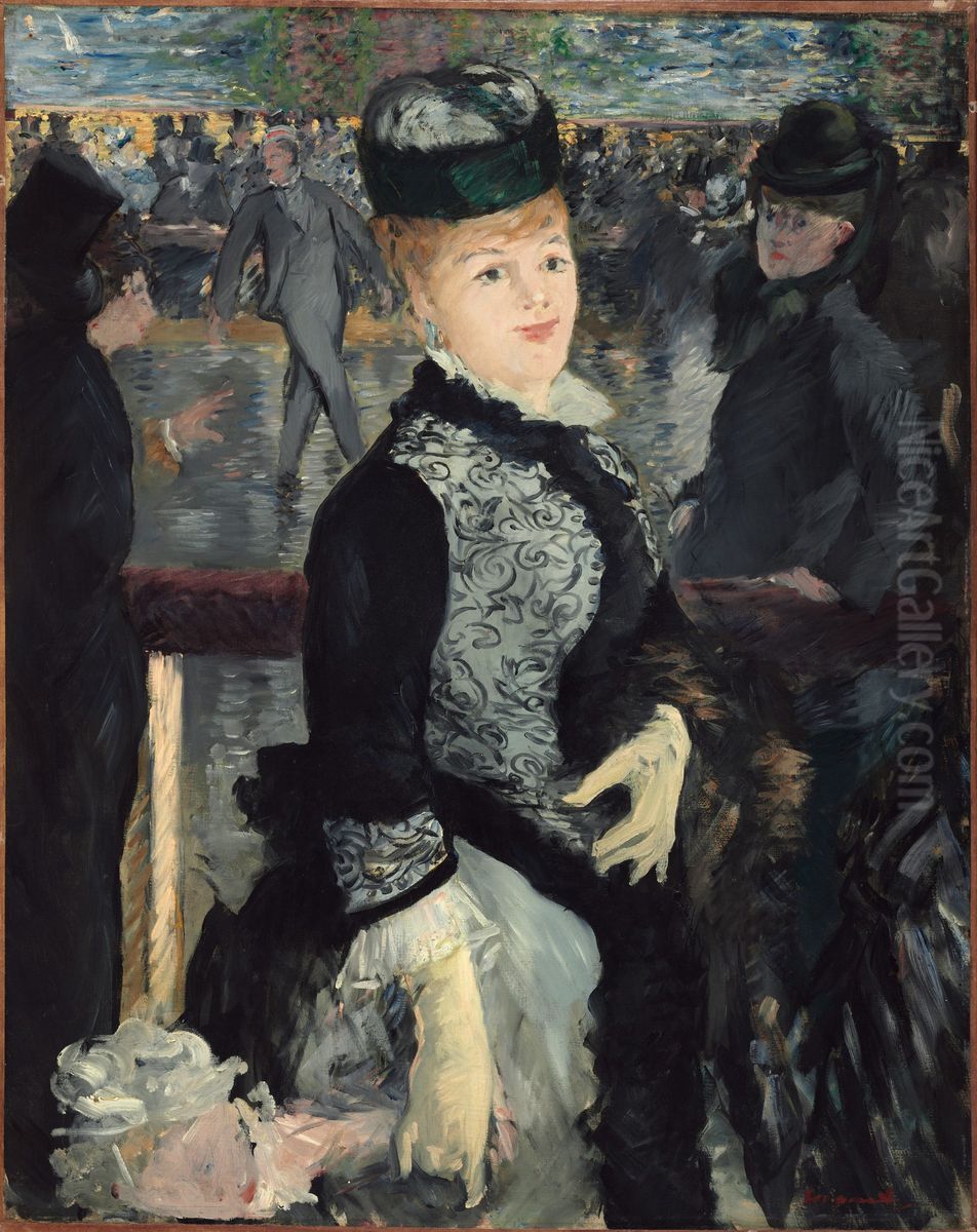 Skating Oil Painting by Edouard Manet
