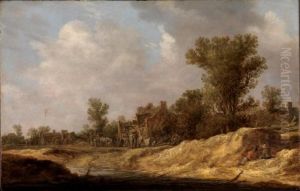 Landscape with peasants resting