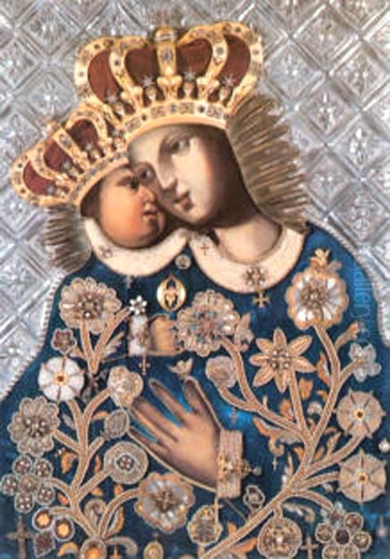 Our Lady of Calvary Oil Painting by unknown