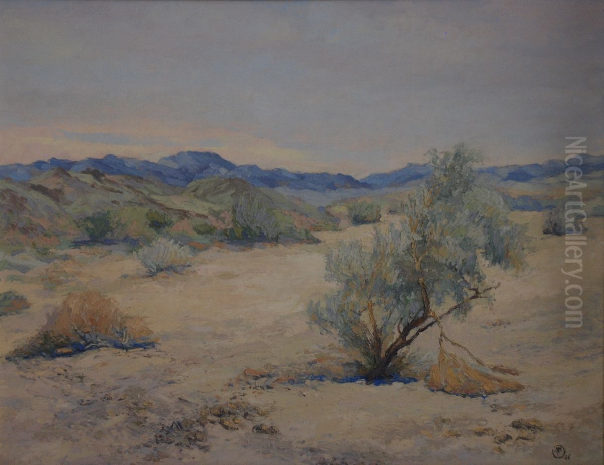 Early in the Day in Desert Quiet Oil Painting by Mary Agnes Yerkes