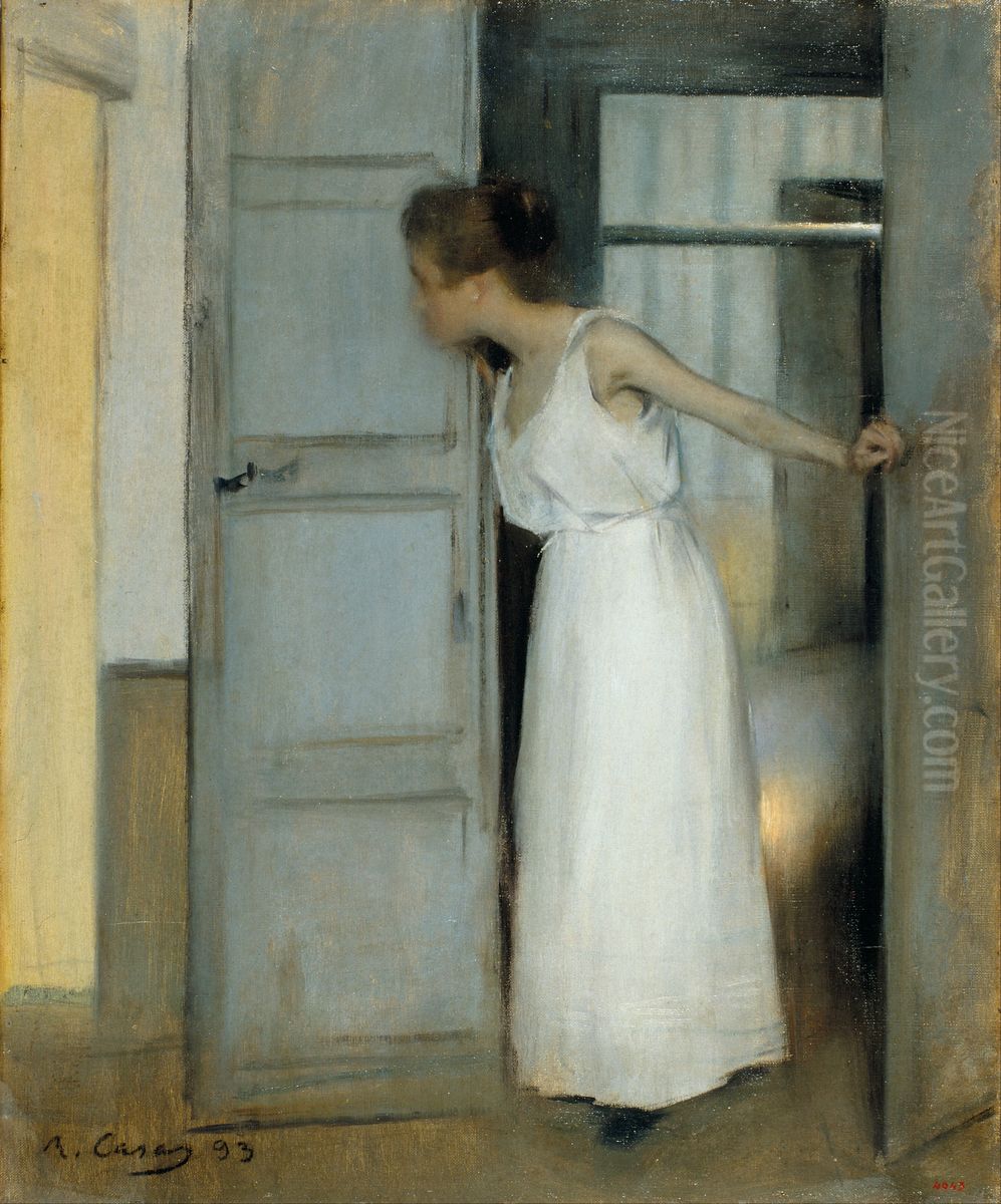 Over My Dead Body Oil Painting by Ramon Casas
