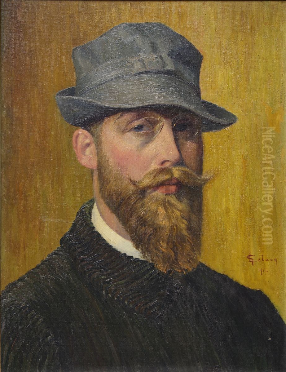 Autoportrait Oil Painting by Georges Emile Lebacq
