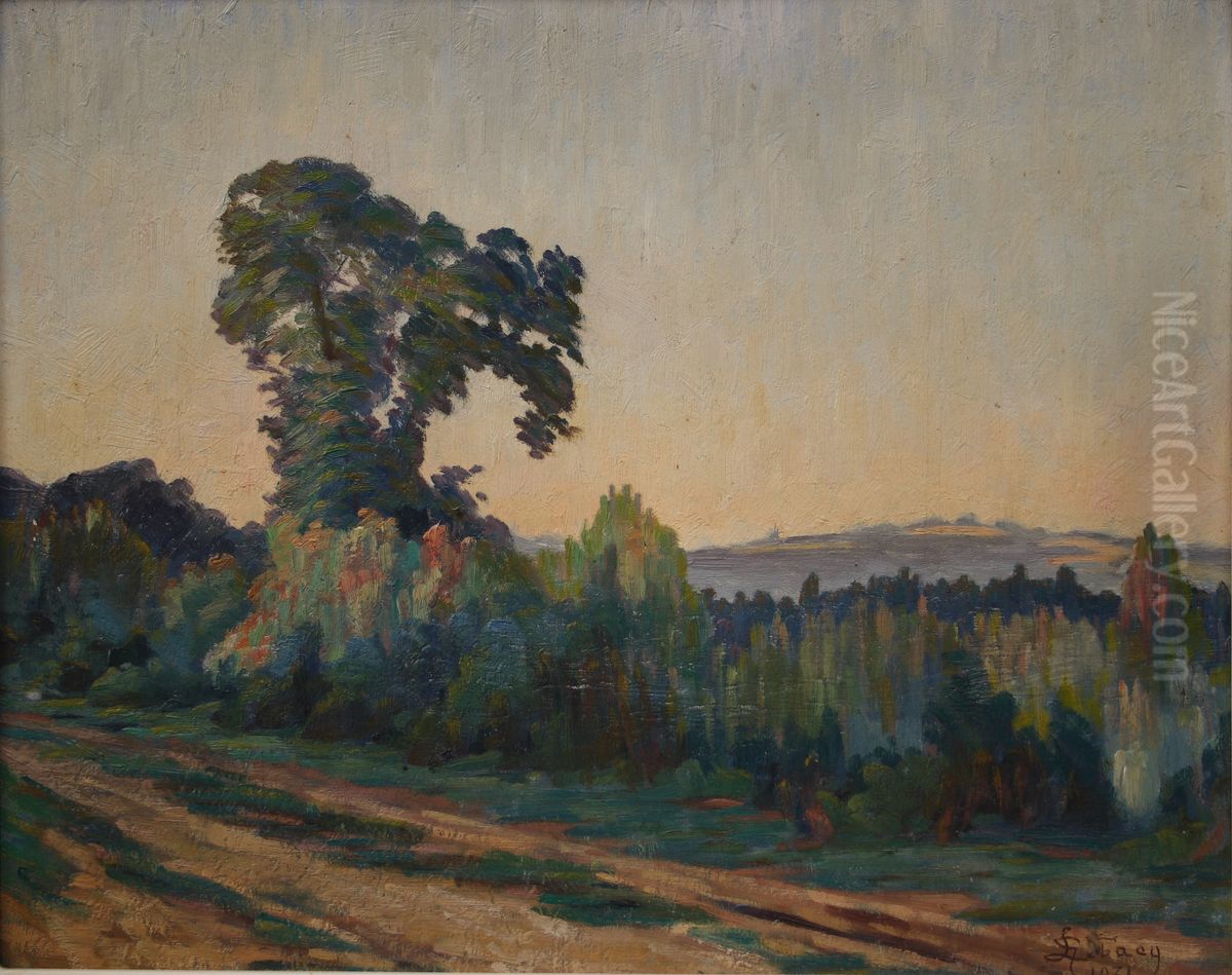 L'Arbre, Balagny (Oise) Oil Painting by Georges Emile Lebacq