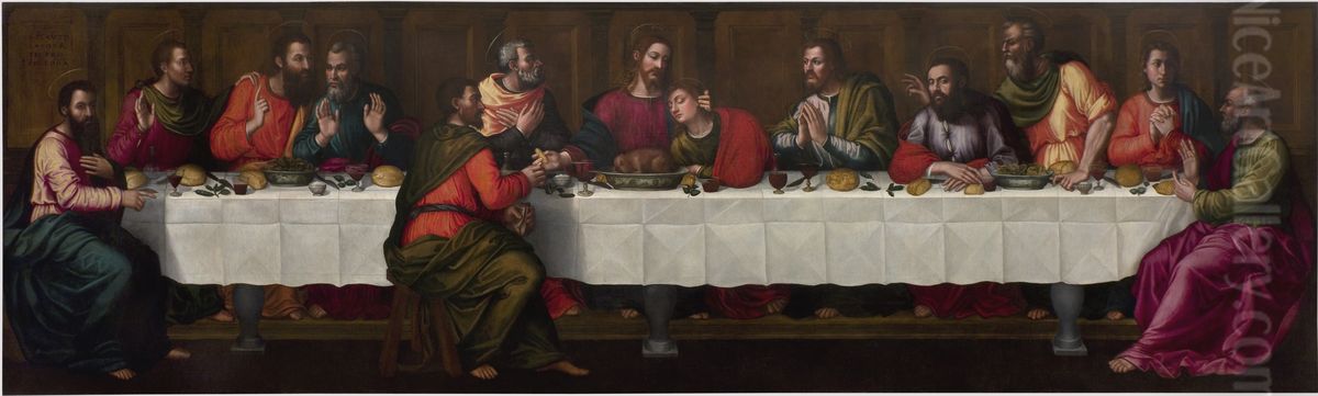 Het laatse avondmaal Oil Painting by Plautilla Nelli