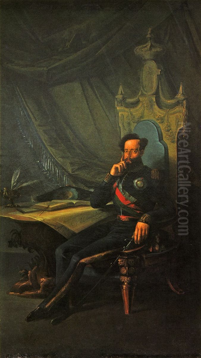 Retrato de D. Pedro IV de Portugal Oil Painting by unknown