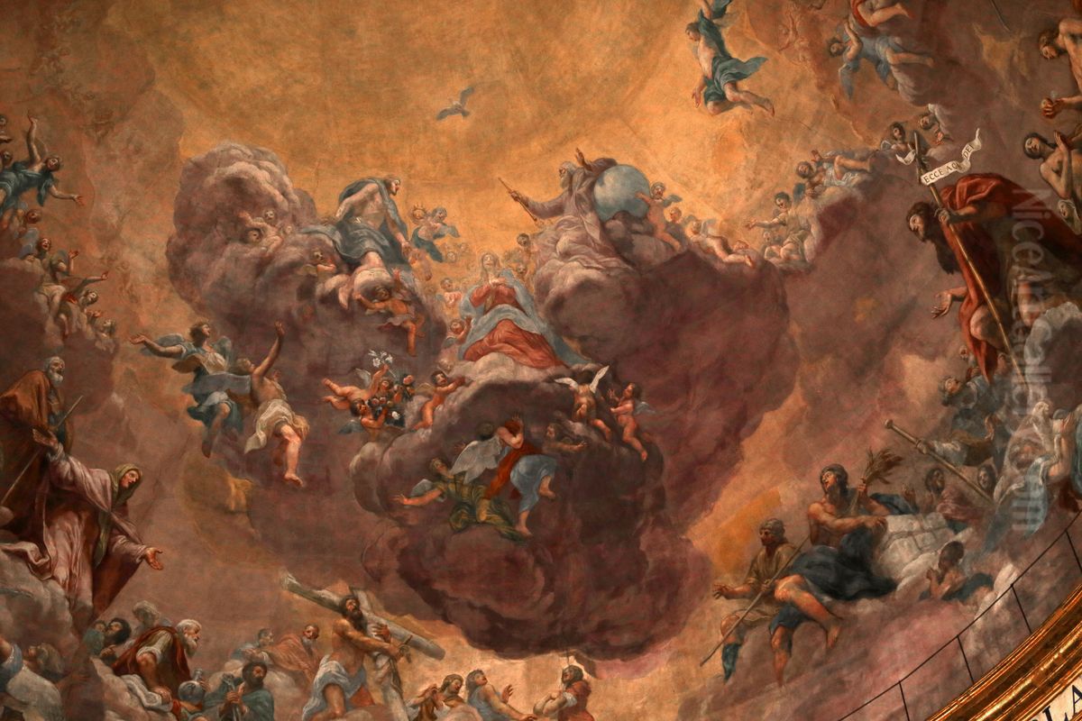 Assumption of the Virgin Oil Painting by Baldassare Franceschini