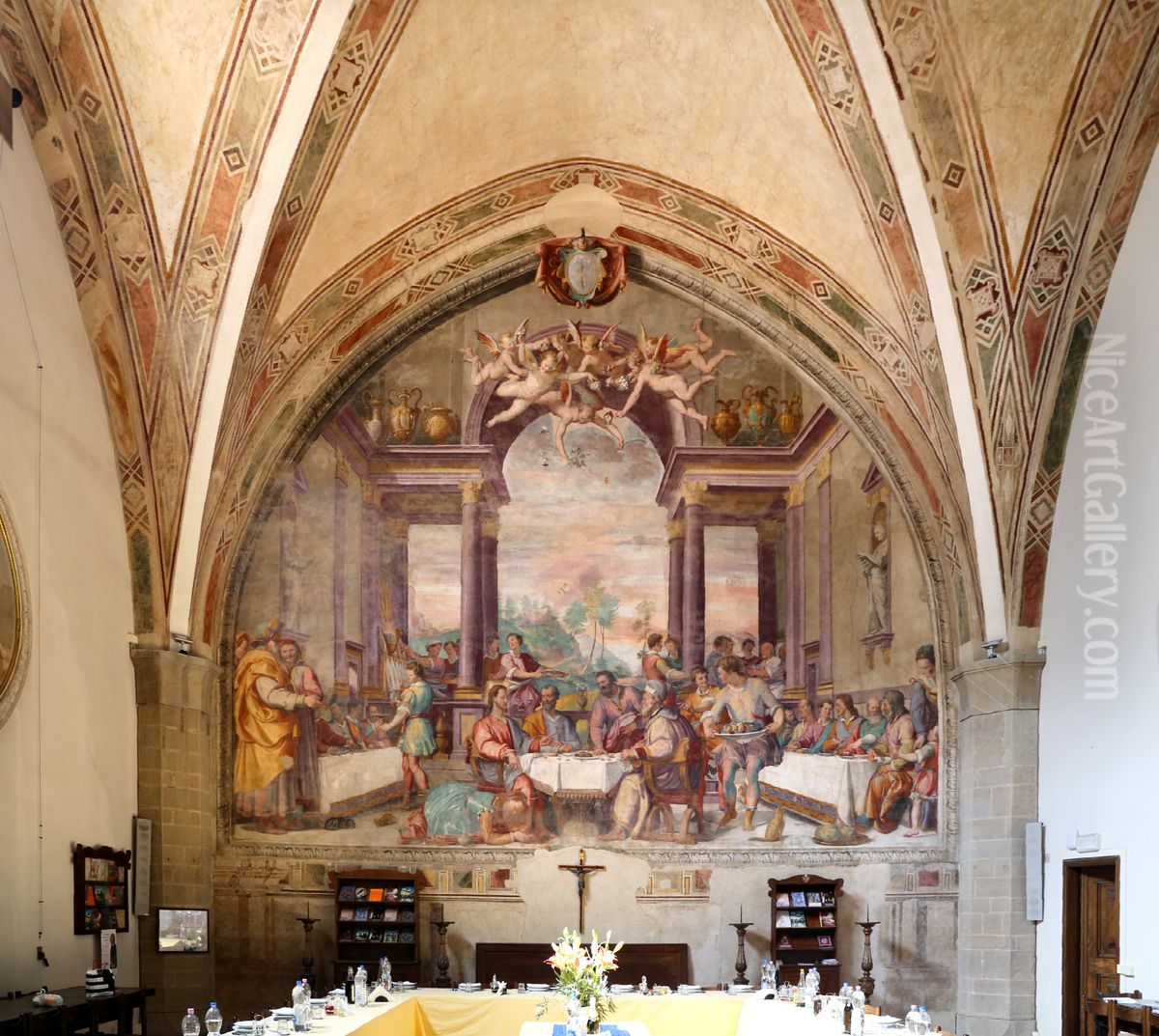 Feast in the House of Simon Oil Painting by Santi Di Tito